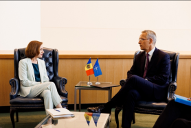 Maia Sandu a avut o întrevedere cu Secretarul General al NATO, Jens Stoltenberg